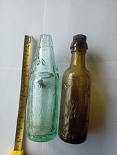 Two Different W. Melville Newcastle Mineral Bottles 10oz
