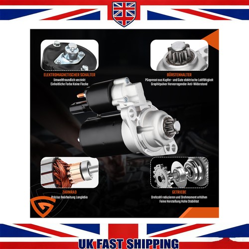 Starter motor fit - starter, for