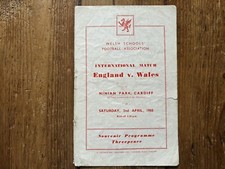 England v Wales at Ninian Park