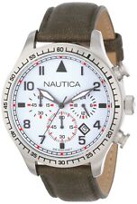 Nautica Men's White Dial Red