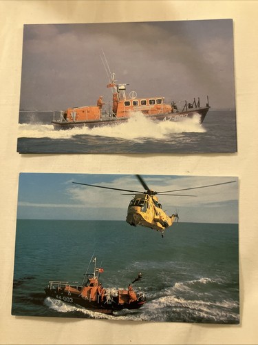 Merchant navy postcard rnli - merchant,