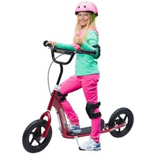 Kids Scooter 12 Inch Wheels, Adjustable Handlebar, 5–12 yrs, Rear Brake