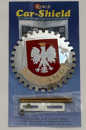 Poland polish flag grille - poland,