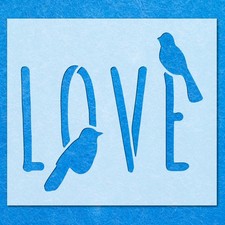 Love Word Stencil: Mylar