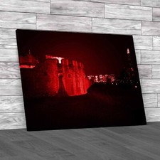 Tower Bridge London Poppies By Paul Cummins Tom Red Canvas Print Large Picture