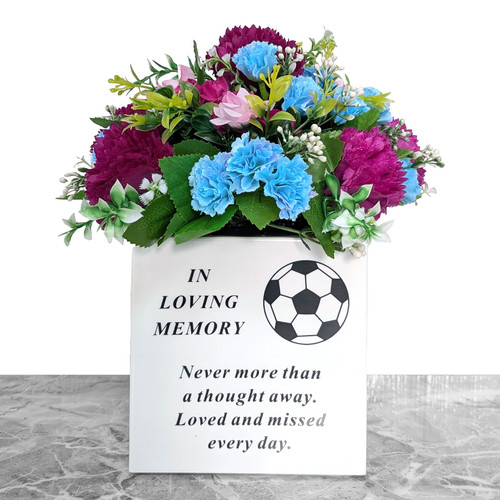 Artificial grave pot - grave, flowers