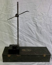 Vintage Engineering Scribing Block, Surface Marking Gauge, Moore & Wright, Cased