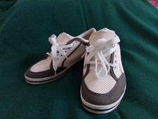 Women Girls White with grey