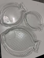 Fish shaped glass dishes - fish,