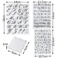 4Pcs Alphabet Cake Stamp