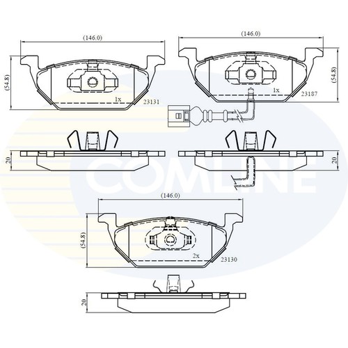 Brake pads set - pads,