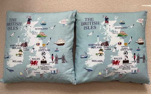 Pair feather cushions - pair,