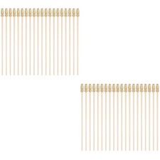 40 Pcs  Wooden Flag Poles