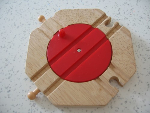 Way turntable wooden train - 4,