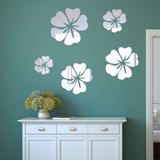 Flower Decal 3D Mirror Wall