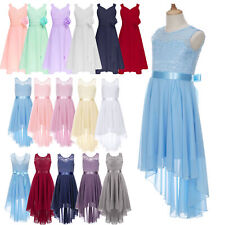 Flower Girl Communion Party Dress Princess Pageant Bridesmaid Wedding Dresses
