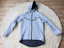 Nike Men's Tech Fleece Hoodie, Glacier Grey, Size Medium