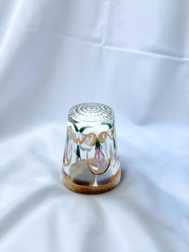 German glass thimble - glass,