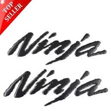 2x NINJA  STICKER BADGE BLACK EMBLEM FREE DELIIVERY