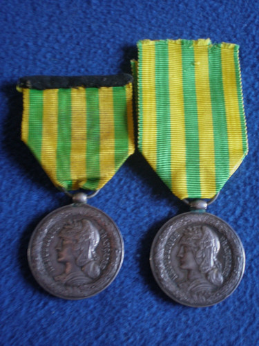 France tonkin campaign medals - france:,