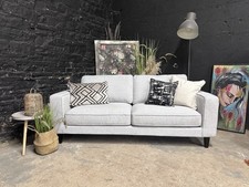 Light grey 3 seater sofa -