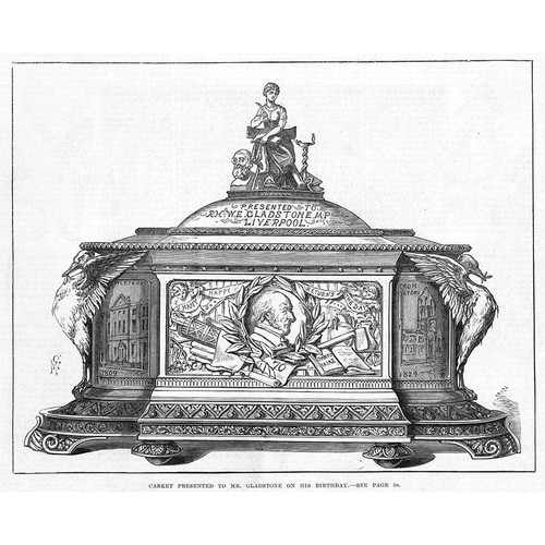 William gladstone casket given - william,