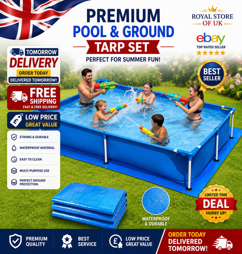 4m retangular pool - 2.4m, 3.4m