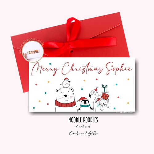 Christmas money wallet - christmas,