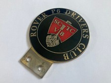 Early Classic ROVER P6 DRIVERS CLUB CAR BAR ENAMEL BADGE~SC/TC/V8 2200/3500