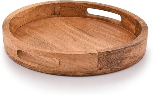 Round serving acacia wooden - serving,