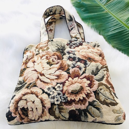 Vintage floral tapestry - vintage,