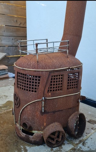 Splitscreen camper log wood - vw,