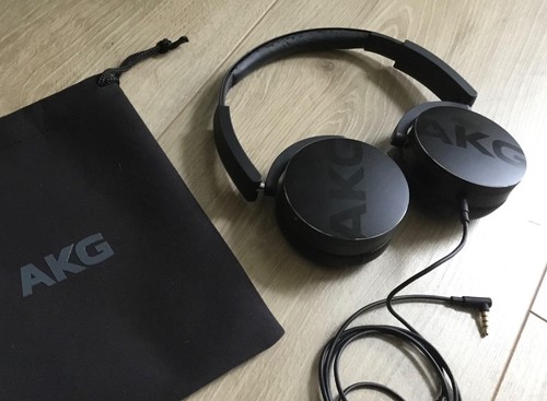 Akg y50 black wired headphones - akg,