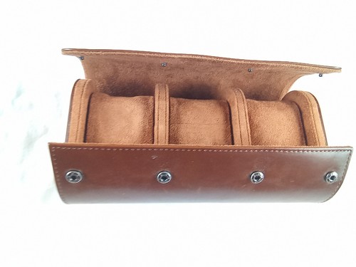 Slot watch roll travel case - watch,