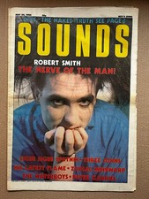 CURE SOUNDS MAGAZINE MAY 24 1986 - ROBERT SMITH COVER WITH MORE INSIDE (aged) + 