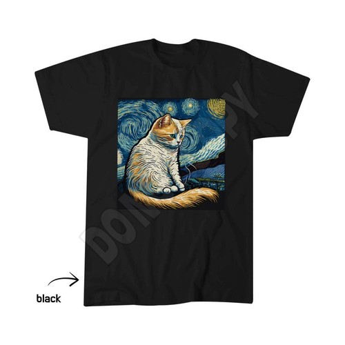 Van gogh cat starry - starry,