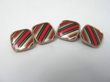 Vintage Red Black & White