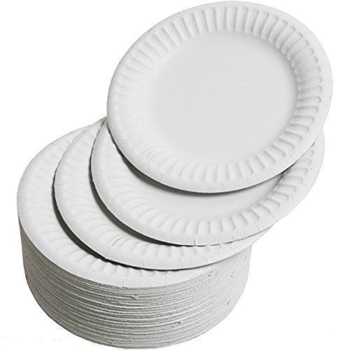 Disposable paper party plates - paper,