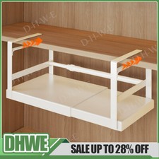 Adjustable Under Shelf Storage Basket Extendable Kitchen Cabinet Organizer Rack