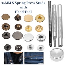 15mm S Spring Press Studs Snap