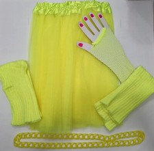 NEON YELLOW 80s 90s Rave