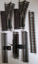 Hornby Dublo Meccano~Electric Right Hand Points x2~R8206 Power Track x2 Track