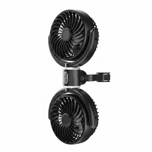 Twin head car fan - head, strong
