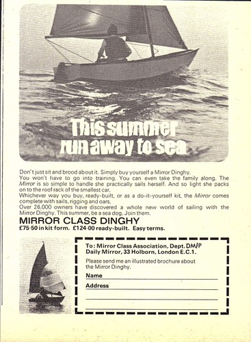 Vintage 1971 advert for mirror - vintage,