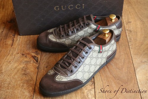Gucci ace brown leather - gucci,