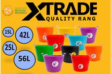 Heavy Duty X-Trade Branded Flexi Tub With Handles Horse Feed Trug Storage Bucket