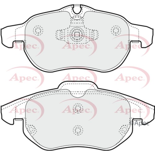 Brake pads set for saab - set,