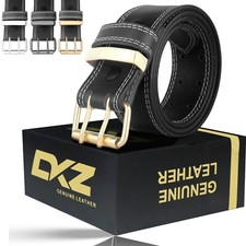 Mens Leather belts stitch