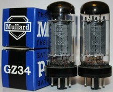 Matched Pair Mullard GZ34 /