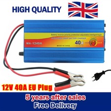 Caravan Leisure Battery Charger 12V 40A Smart Car Boat 40 Amp AC 230V to DC 12V